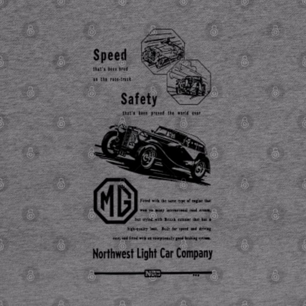 MG TF - old advert by Throwback Motors